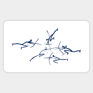 Minimalist Paleolithic Bow Fight Magnet